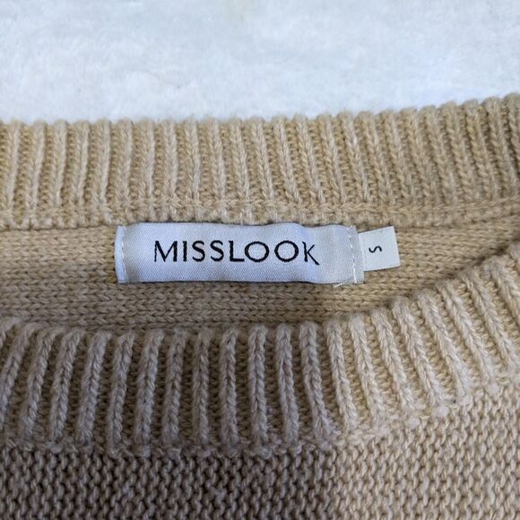 MISS LOOK women's size small tan color - Picture 10 of 12
